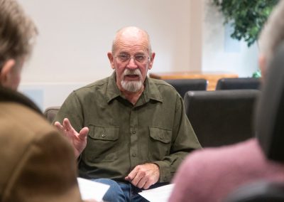 Bible Study Discussion In A Meeting Setting At The Haven Assisted Living In Hurricane, Utah.