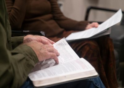 Bible Study Discussion In A Meeting Setting At The Haven Assisted Living In Hurricane, Utah.